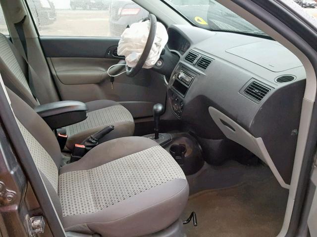 1FAFP34N97W258429 - 2007 FORD FOCUS ZX4 GRAY photo 5