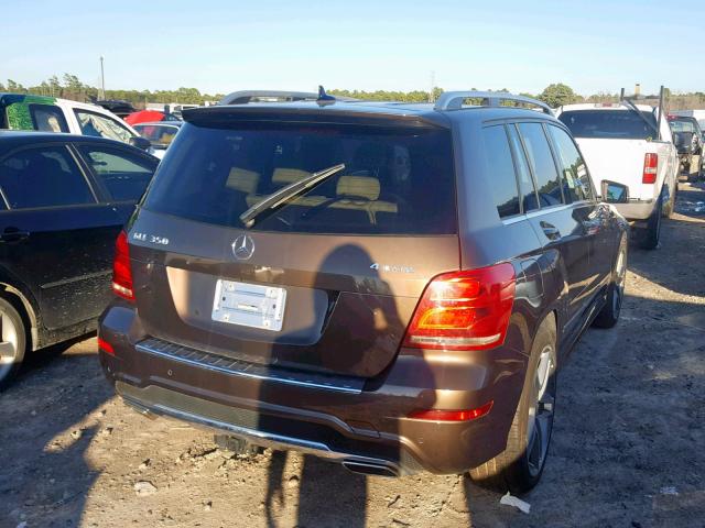 WDCGG8JB2EG160365 - 2014 MERCEDES-BENZ GLK 350 4M BROWN photo 4