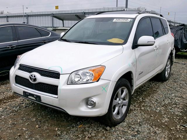 2T3YF4DV5AW050727 - 2010 TOYOTA RAV4 LIMIT WHITE photo 2