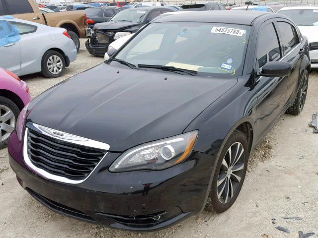 1C3CCBBG4DN770838 - 2013 CHRYSLER 200 TOURIN BLACK photo 2