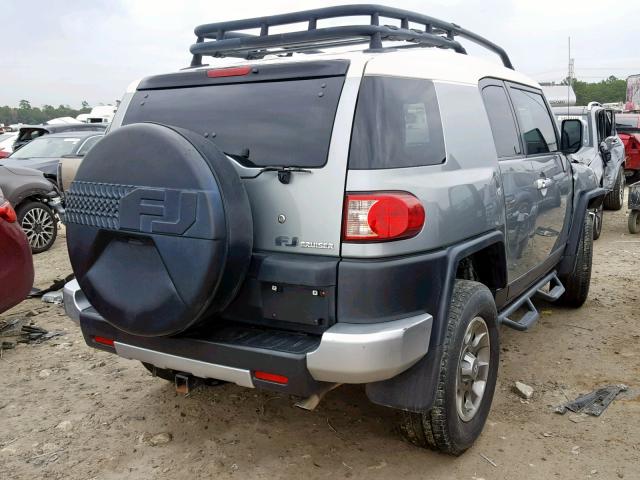 JTEBU4BF8BK113493 - 2011 TOYOTA FJ CRUISER GRAY photo 4