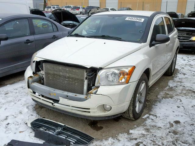 1B3CB4HA3AD542944 - 2010 DODGE CALIBER SX WHITE photo 2