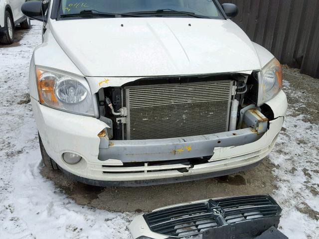 1B3CB4HA3AD542944 - 2010 DODGE CALIBER SX WHITE photo 9