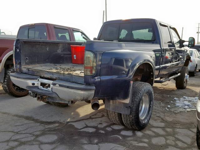 1FTWW33PX5ED16633 - 2005 FORD F350 SUPER BLUE photo 4