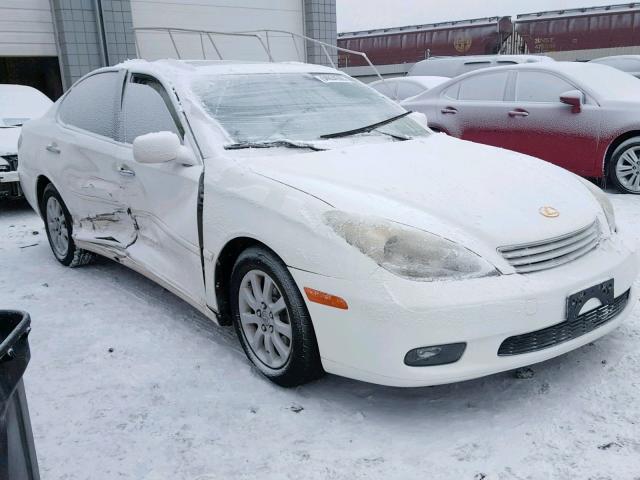 JTHBF30G930108349 - 2003 LEXUS ES 300 WHITE photo 1