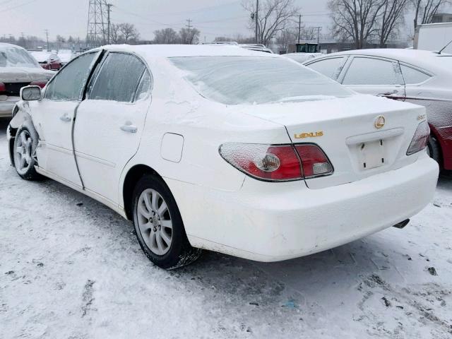 JTHBF30G930108349 - 2003 LEXUS ES 300 WHITE photo 3