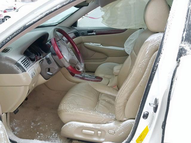 JTHBF30G930108349 - 2003 LEXUS ES 300 WHITE photo 5