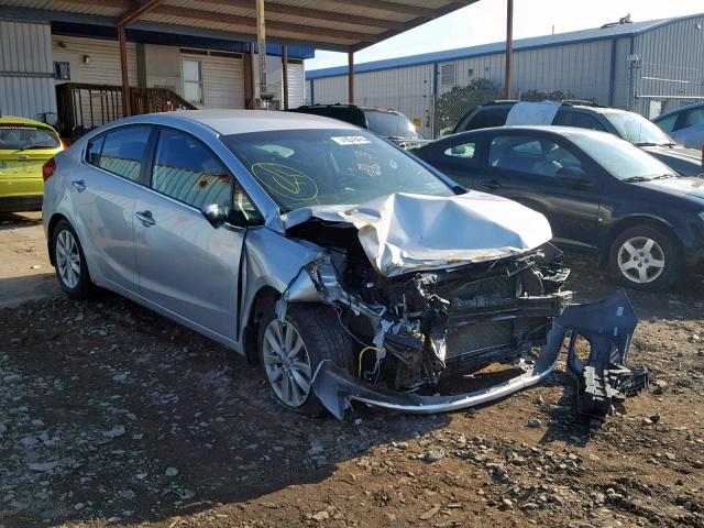 KNAFX4A8XE5049926 - 2014 KIA FORTE EX SILVER photo 1