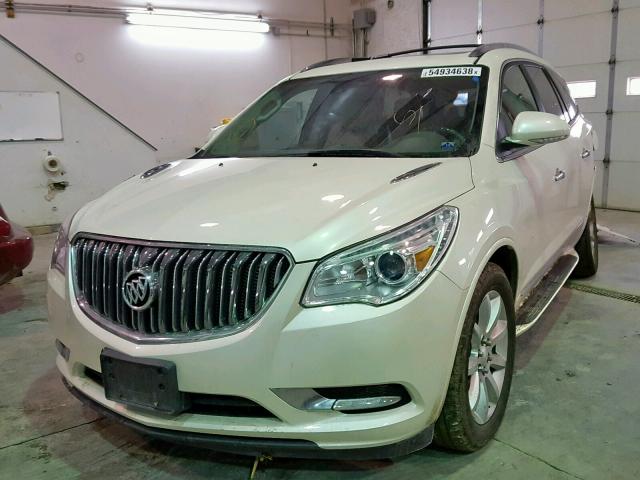 5GAKVCKD1EJ217992 - 2014 BUICK ENCLAVE WHITE photo 2