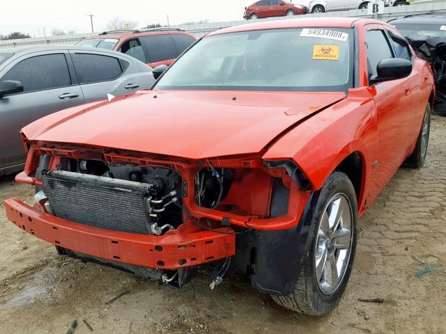 2B3KA33V79H507034 - 2009 DODGE CHARGER SX RED photo 2