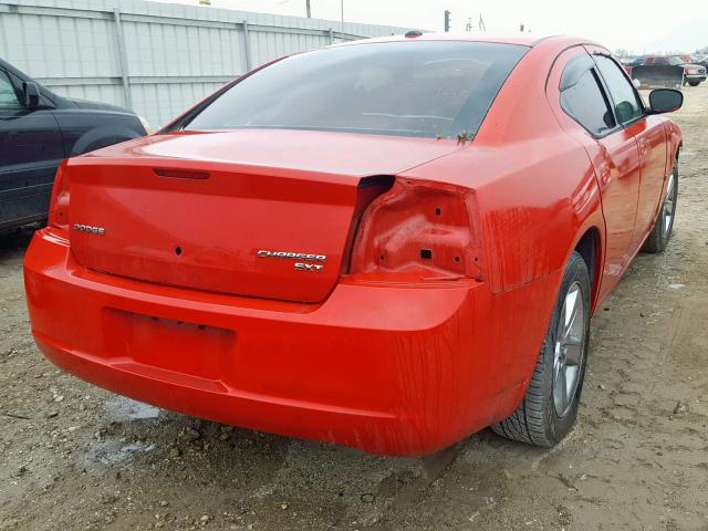 2B3KA33V79H507034 - 2009 DODGE CHARGER SX RED photo 4