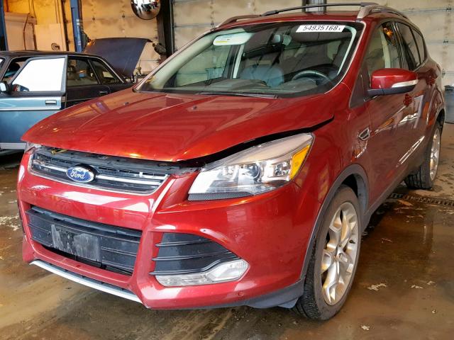 1FMCU9J92DUD29974 - 2013 FORD ESCAPE TIT RED photo 2