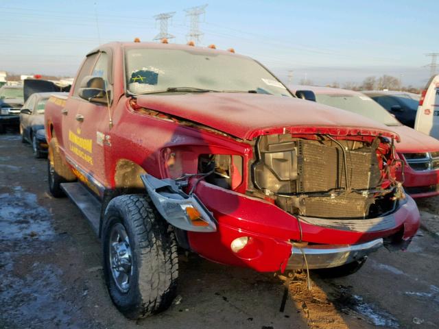 1D7KS28A47J592492 - 2007 DODGE RAM 2500 S RED photo 1