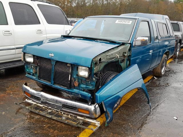 1N6SD16S1SC335147 - 1995 NISSAN TRUCK KING GREEN photo 2