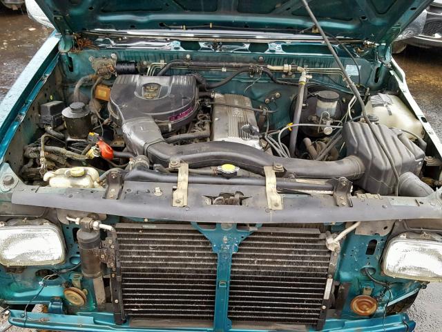 1N6SD16S1SC335147 - 1995 NISSAN TRUCK KING GREEN photo 7