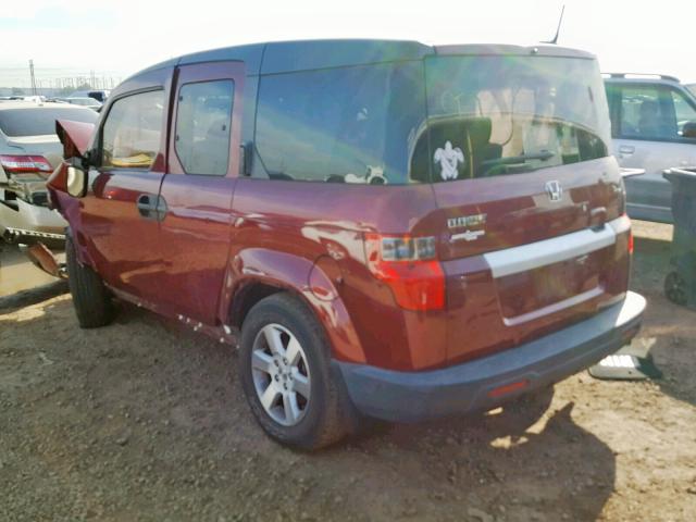 5J6YH1H70BL002670 - 2011 HONDA ELEMENT EX MAROON photo 3