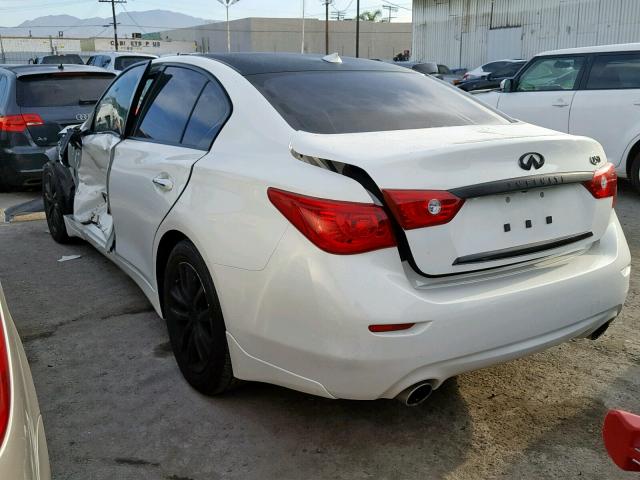 JN1BV7APXFM349878 - 2015 INFINITI Q50 BASE WHITE photo 3