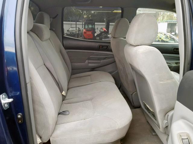 3TMJU62N95M007313 - 2005 TOYOTA TACOMA DOU BLUE photo 6