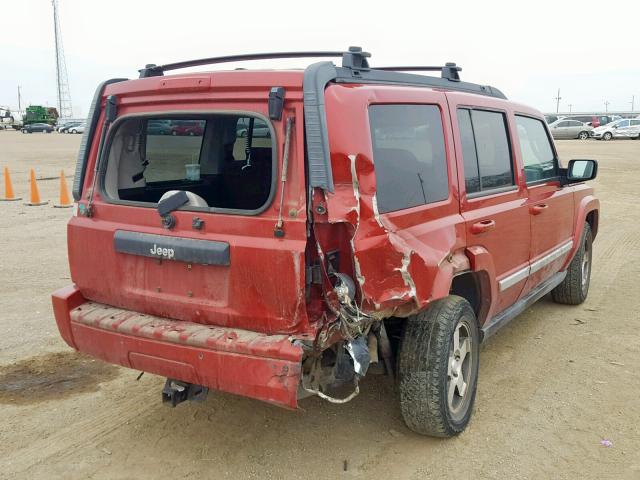 1J4RH4GK0AC159335 - 2010 JEEP COMMANDER RED photo 4