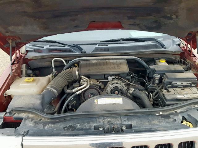 1J4RH4GK0AC159335 - 2010 JEEP COMMANDER RED photo 7