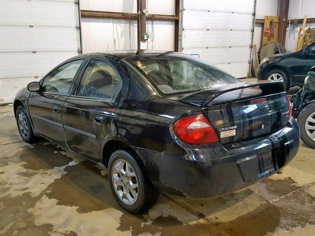 1B3ES56C63D252669 - 2003 DODGE NEON SXT BLACK photo 3