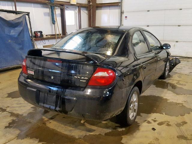 1B3ES56C63D252669 - 2003 DODGE NEON SXT BLACK photo 4