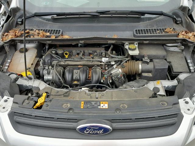 1FMCU0F73EUD00701 - 2014 FORD ESCAPE S GRAY photo 7