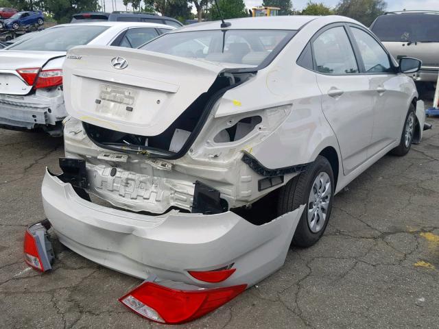 KMHCT4AEXGU067483 - 2016 HYUNDAI ACCENT SE WHITE photo 4