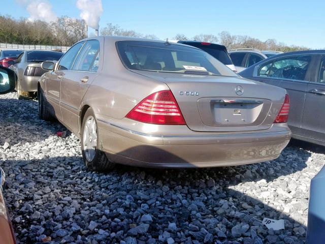 WDBNG75J83A347262 - 2003 MERCEDES-BENZ S 500 GOLD photo 3