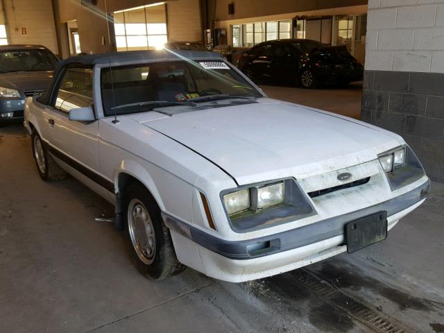 1FABP2732GF114773 - 1986 FORD MUSTANG LX WHITE photo 1