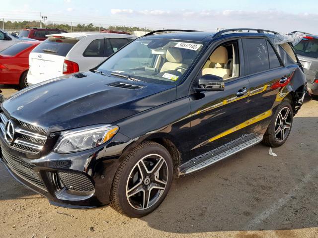 4JGDA5HB6JB180488 - 2018 MERCEDES-BENZ GLE 350 4M BLACK photo 2