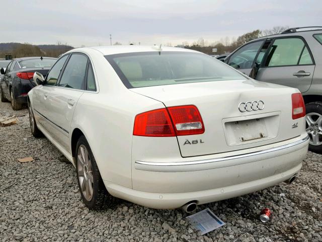 WAUML44E45N003352 - 2005 AUDI A8 L QUATT WHITE photo 3