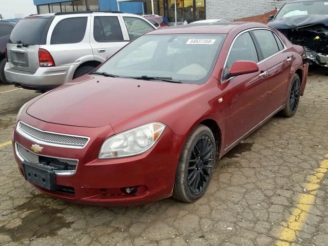 1G1ZK57718F162674 - 2008 CHEVROLET MALIBU LTZ BURGUNDY photo 2