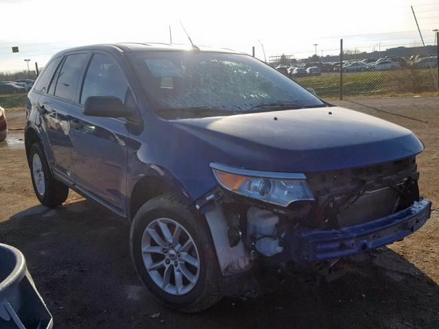 2FMDK3GC0DBE37302 - 2013 FORD EDGE SE BLUE photo 1