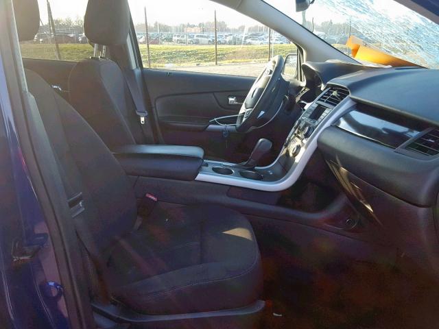 2FMDK3GC0DBE37302 - 2013 FORD EDGE SE BLUE photo 5