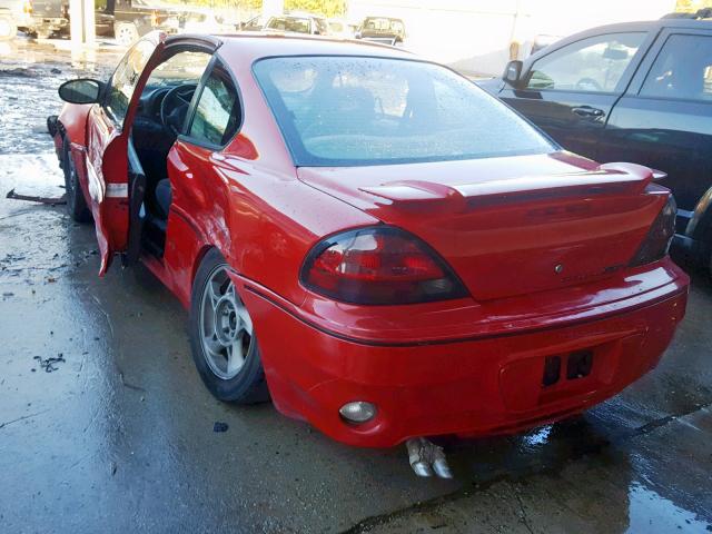 1G2NW12E05M135809 - 2005 PONTIAC GRAND AM G RED photo 3