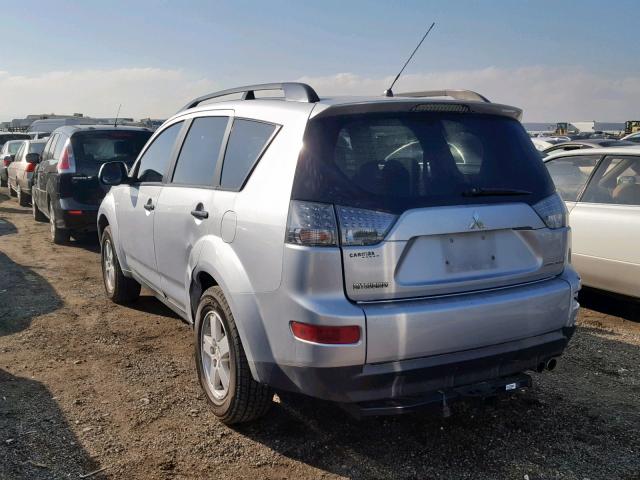 JA4MT31X77U007045 - 2007 MITSUBISHI OUTLANDER SILVER photo 3