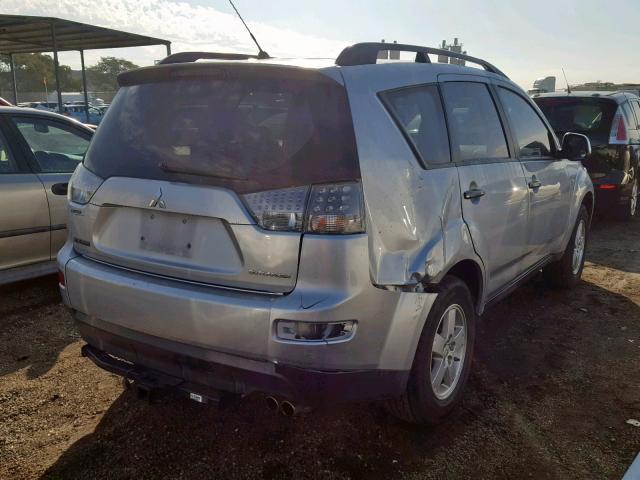 JA4MT31X77U007045 - 2007 MITSUBISHI OUTLANDER SILVER photo 4