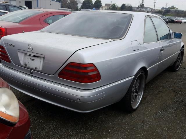 WDBGA76GXWA380846 - 1998 MERCEDES-BENZ CL 600 GRAY photo 4