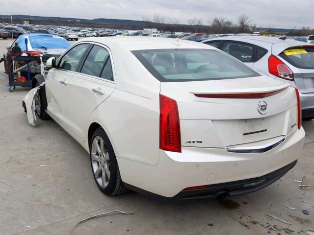 1G6AB5RA6E0117292 - 2014 CADILLAC ATS LUXURY WHITE photo 3