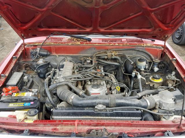 JT4RN93P3K5008394 - 1989 TOYOTA PICKUP 1/2 RED photo 7