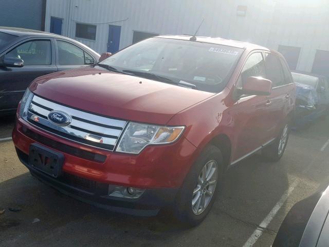 2FMDK48C79BA79210 - 2009 FORD EDGE SEL RED photo 2