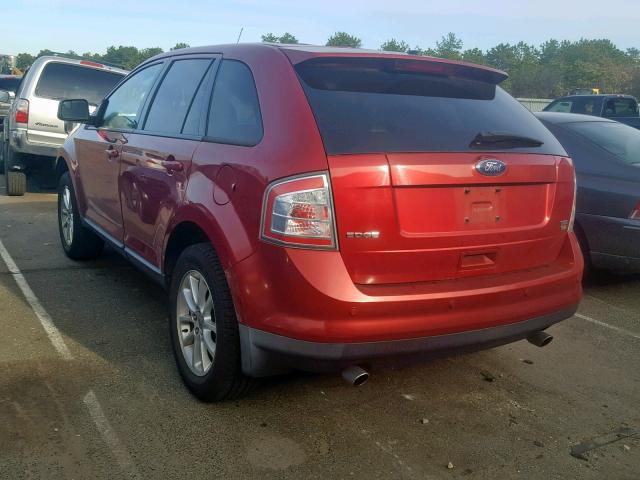 2FMDK48C79BA79210 - 2009 FORD EDGE SEL RED photo 3