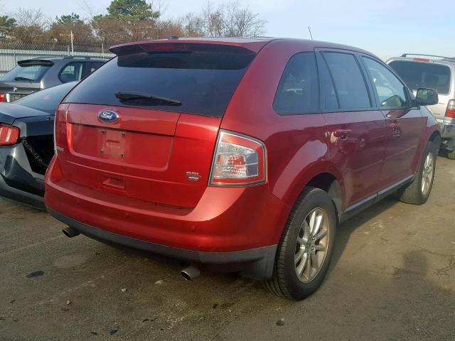 2FMDK48C79BA79210 - 2009 FORD EDGE SEL RED photo 4