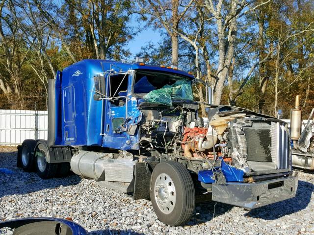 1XKDD49X0EJ385885 - 2014 KENWORTH CONSTRUCTI BLUE photo 1