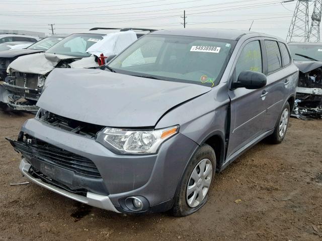 JA4AD2A3XFZ013690 - 2015 MITSUBISHI OUTLANDER GRAY photo 2