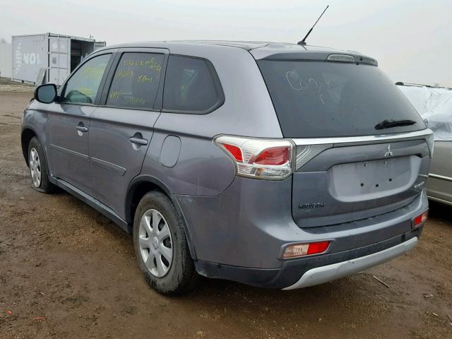 JA4AD2A3XFZ013690 - 2015 MITSUBISHI OUTLANDER GRAY photo 3