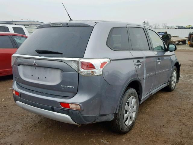 JA4AD2A3XFZ013690 - 2015 MITSUBISHI OUTLANDER GRAY photo 4