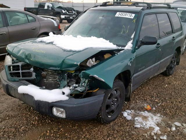 JF1SF6353YG721911 - 2000 SUBARU FORESTER L GREEN photo 2