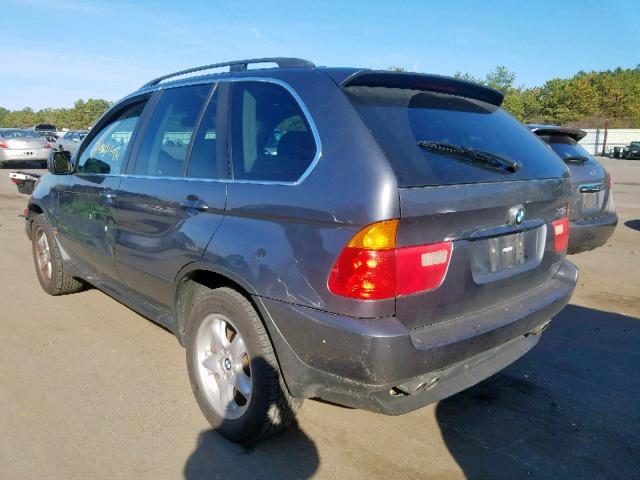 5UXFB33513LH48421 - 2003 BMW X5 4.4I GRAY photo 3